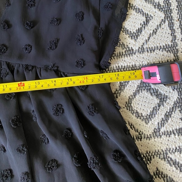 NWOT Black Swiss Dot Dress - Picture 6 of 6